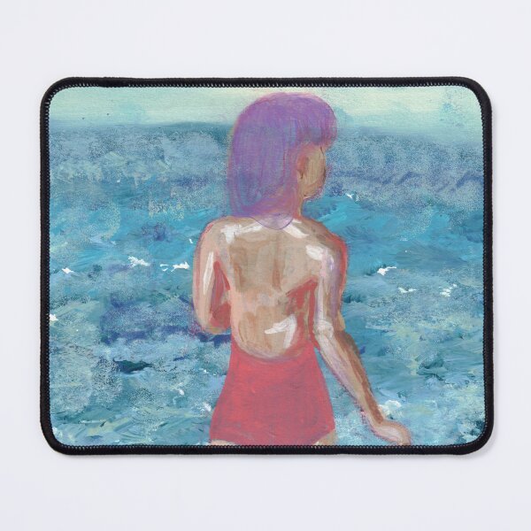 Item preview, Summer Ocean Waves Impressionist Painting designed and sold by Kerravan.
