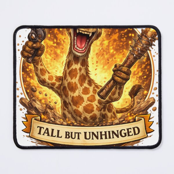 Item preview, Tall But Unhinged – Crazy Giraffe Meme Animal Humor designed and sold by NAJURE.