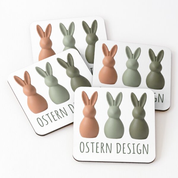 Artikelvorschau, Minimalist Easter Bunnies - Modern Earth Tone Decor entworfen und verkauft von ValeriValera.