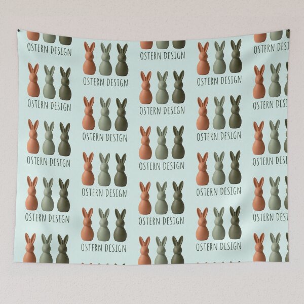 Artikelvorschau, Minimalist Easter Bunnies - Modern Earth Tone Decor entworfen und verkauft von ValeriValera.