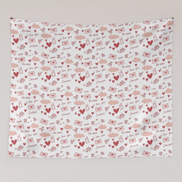 Item preview, Sweetheart Love Notes Pattern designed and sold by StickVerse by Owais.