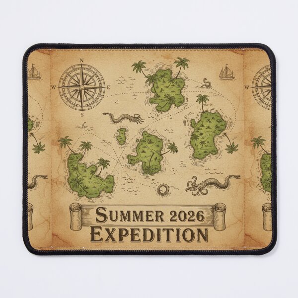 Item preview, Heritage Remix Vintage Map Shirt – Nautical Explorer Chart Tee • Summer 2026 Expedition • Antique Island Map T-Shirt • Sea Monster Retro Travel Graphic designed and sold by Ditstyle.