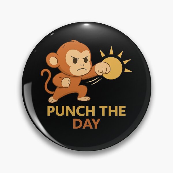 Item preview, Punch The Day Cute Punch Monkey Daily Motivation designed and sold by PunchDrop.