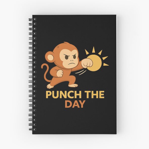 Item preview, Punch The Day Cute Punch Monkey Daily Motivation designed and sold by PunchDrop.