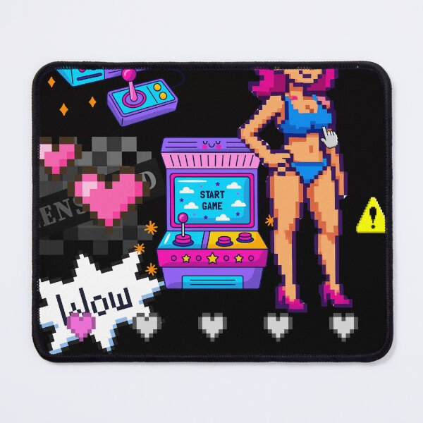 Item preview, Pixel Bikini Girl Arcade Poster – Colorful Gaming Art, Loading Game Over, Retro Pixel Wall Decor designed and sold by HIGHSQUARE.