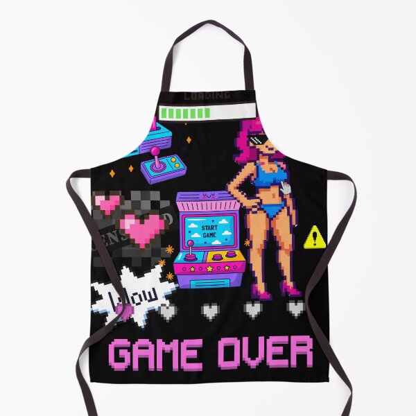 Item preview, Pixel Bikini Girl Arcade Poster – Colorful Gaming Art, Loading Game Over, Retro Pixel Wall Decor designed and sold by HIGHSQUARE.
