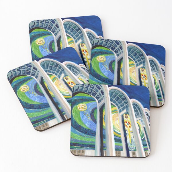 Item preview, Eggbeater Jesus First Baptist Huntsville Alabama | Modern Church Watercolor designed and sold by lexieaustinart.