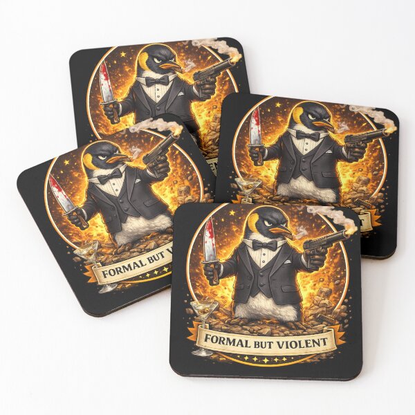 Item preview, Formal But Violent – Classy Penguin Meme Animal Humor designed and sold by NAJURE.