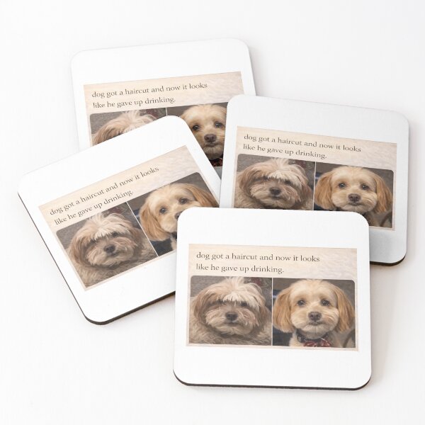 Item preview, Dog's transformation before and after haircut designed and sold by donchago.