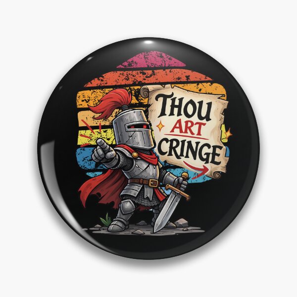 Item preview, Thou Art Cringe Medieval Knight Meme Shirt designed and sold by NicheBloom.