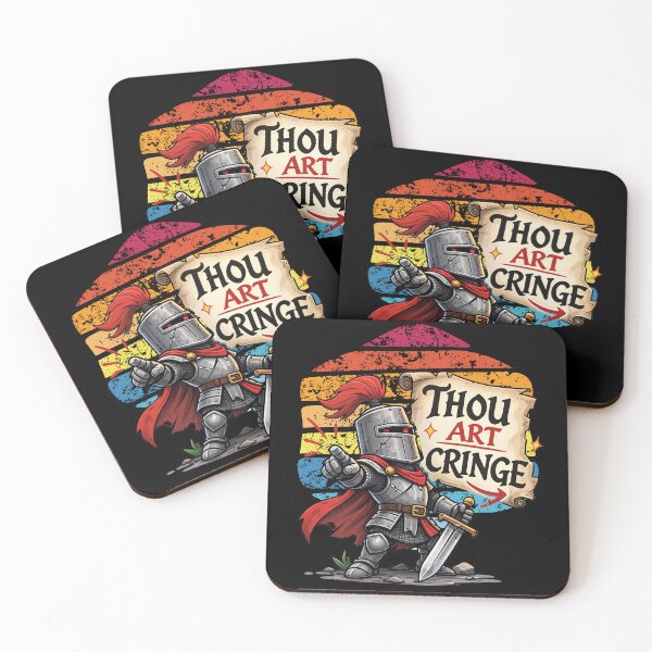 Item preview, Thou Art Cringe Medieval Knight Meme Shirt designed and sold by NicheBloom.