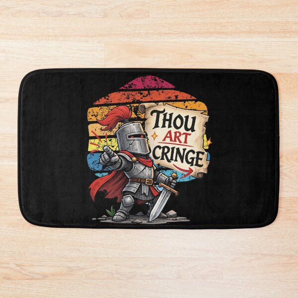 Item preview, Thou Art Cringe Medieval Knight Meme Shirt designed and sold by NicheBloom.