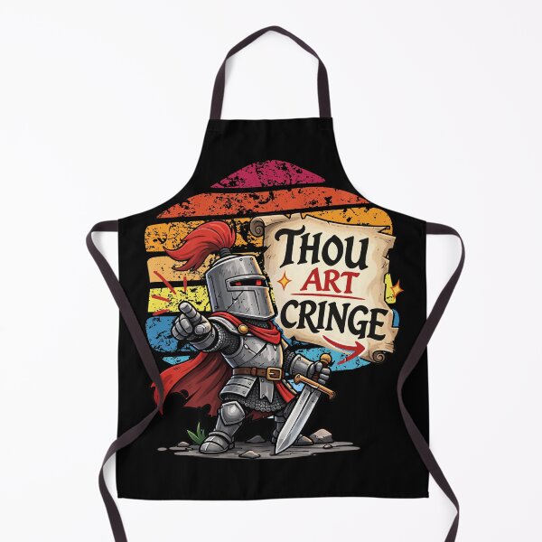 Item preview, Thou Art Cringe Medieval Knight Meme Shirt designed and sold by NicheBloom.