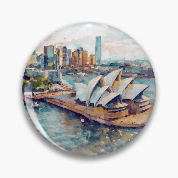 Item preview, Sydney Opera House Watercolor designed and sold by caracatita75.