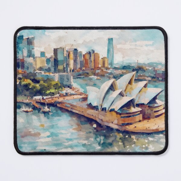 Item preview, Sydney Opera House Watercolor designed and sold by caracatita75.