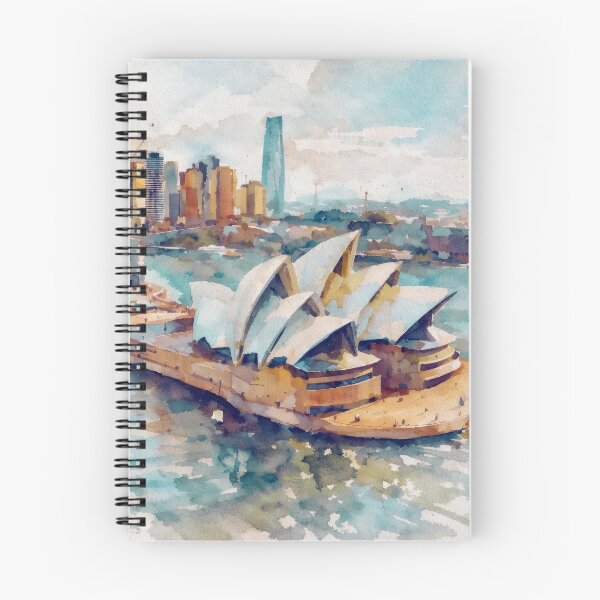 Item preview, Sydney Opera House Watercolor designed and sold by caracatita75.