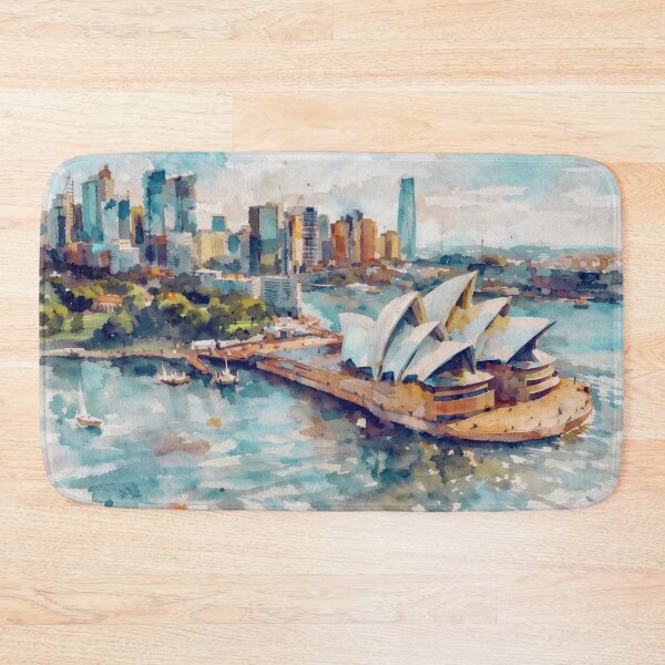 Item preview, Sydney Opera House Watercolor designed and sold by caracatita75.