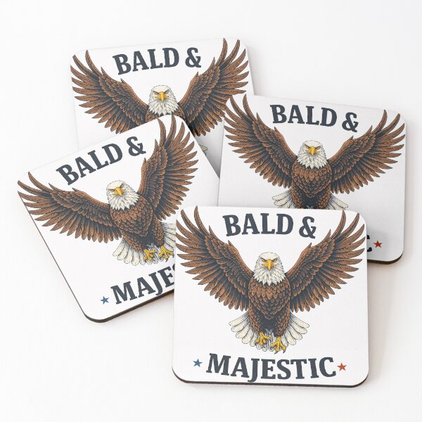 Item preview, Bald & Majestic Eagle Shirt – Proud Bald Humor Graphic designed and sold by Wicked.Teez.