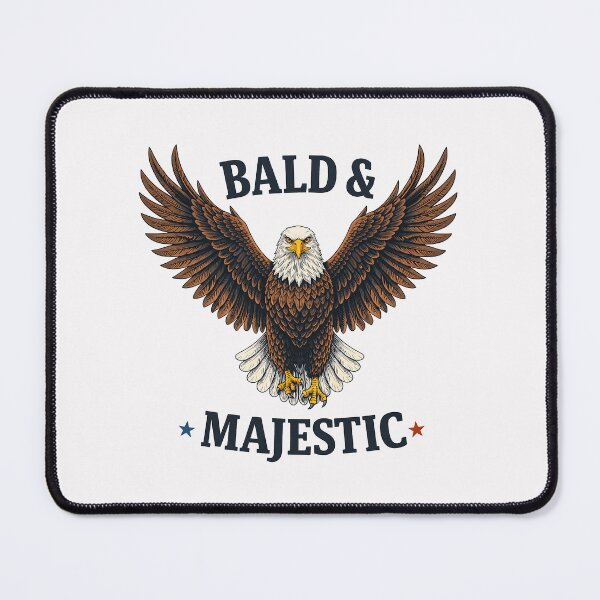 Item preview, Bald & Majestic Eagle Shirt – Proud Bald Humor Graphic designed and sold by Wicked.Teez.