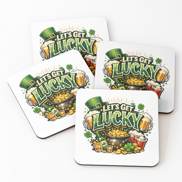 Item preview, Let’s Get Lucky – Funny St. Patrick’s Day College Party Design designed and sold by g1cash.