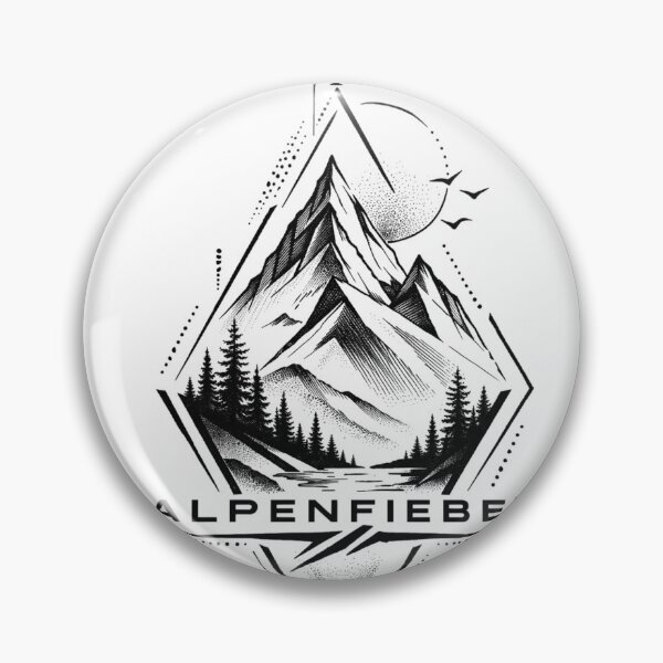 Item preview, Alpine fever mountain panorama geometric designed and sold by Alpenfieber.