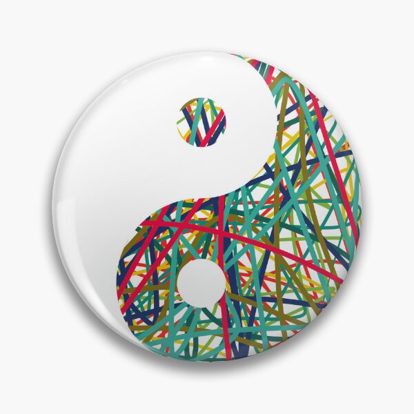 Item preview, Yin yang with scribble design designed and sold by AndysTeeShop.