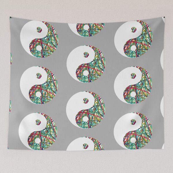 Item preview, Yin yang with scribble design designed and sold by AndysTeeShop.