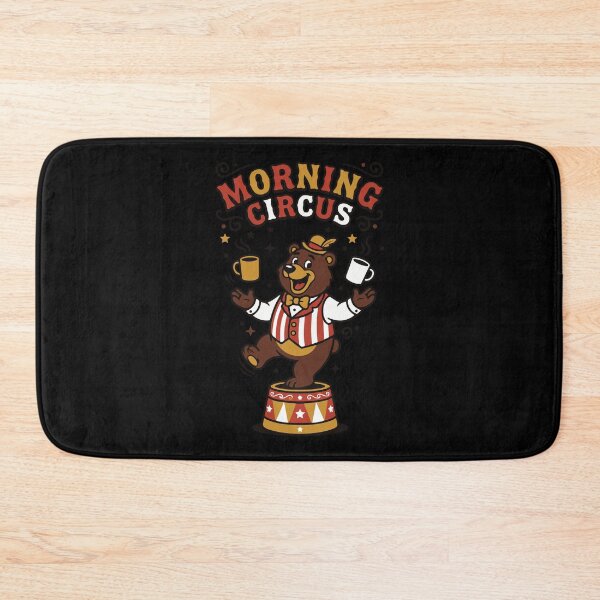 Item preview, Vintage Circus Bear Coffee Mascot - Funhouse Aesthetic Art designed and sold by Mdozet.