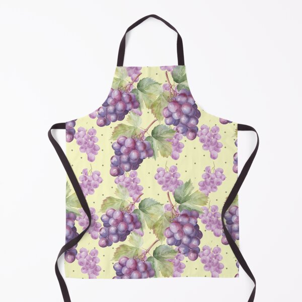 Item preview, Purple Grape Leaves on Pastel Yellow designed and sold by Kimberly Rodriguez.