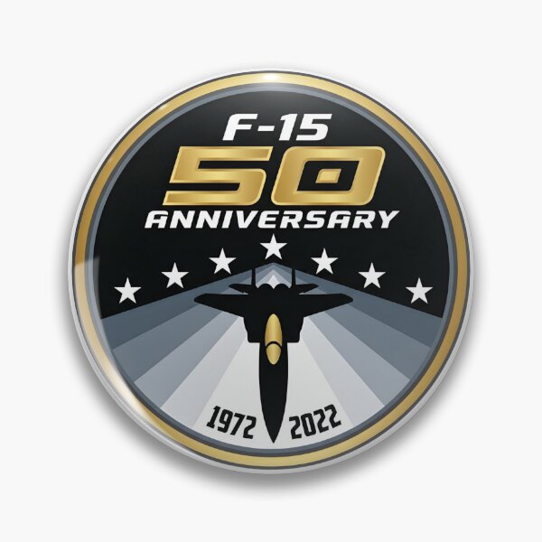 Item preview, F-15 Eagle 50th Anniversary Commemorative Emblem (1972-2022) designed and sold by CharlieDesings.