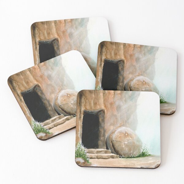 Item preview, He Is Risen Empty Tomb Watercolor | Christian Easter Resurrection Art designed and sold by lexieaustinart.
