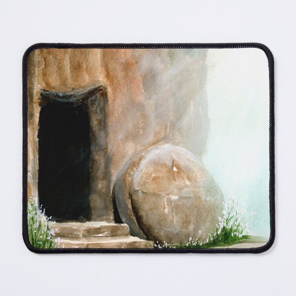 Item preview, He Is Risen Empty Tomb Watercolor | Christian Easter Resurrection Art designed and sold by lexieaustinart.