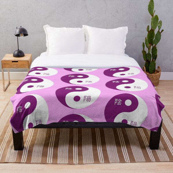 Item preview, Yin yang design in purple and white designed and sold by AndysTeeShop.