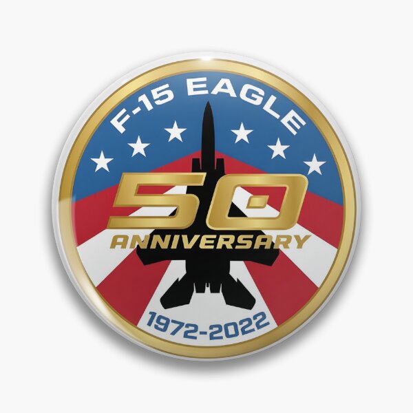 Item preview, F-15 Eagle 50th Anniversary Commemorative Emblem (1972-2022) designed and sold by CharlieDesings.