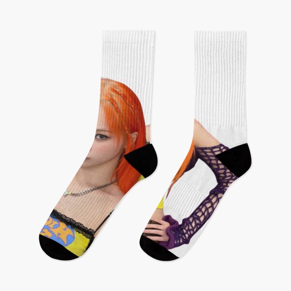 Item preview, Chaewon Le Sserafim Kpop Orange Hair designed and sold by StarBunnyDesign.