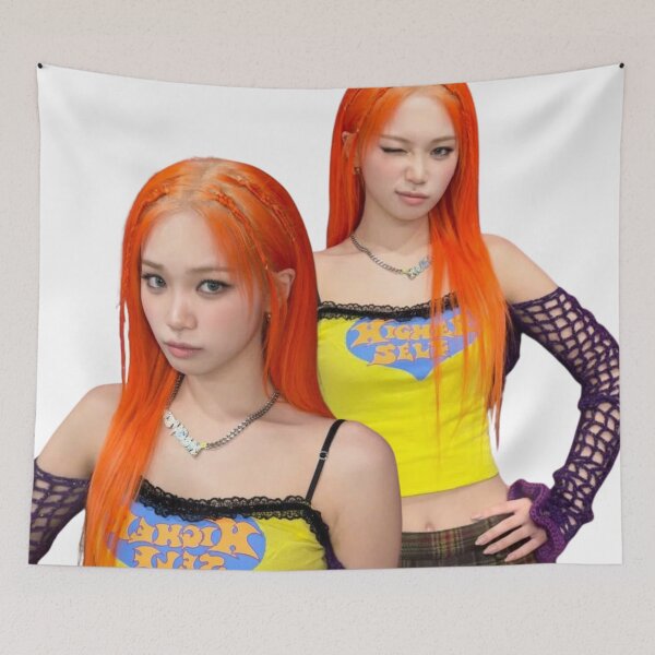 Artikelvorschau, Chaewon Le Sserafim Kpop Orange Hair entworfen und verkauft von StarBunnyDesign.
