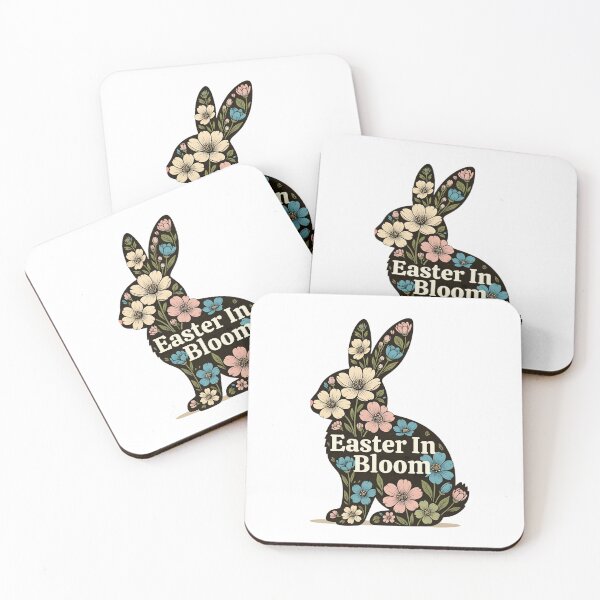 Item preview, Easter In Bloom — Floral Bunny Silhouette Spring Wildflower Easter Shirt designed and sold by CottonFirst.