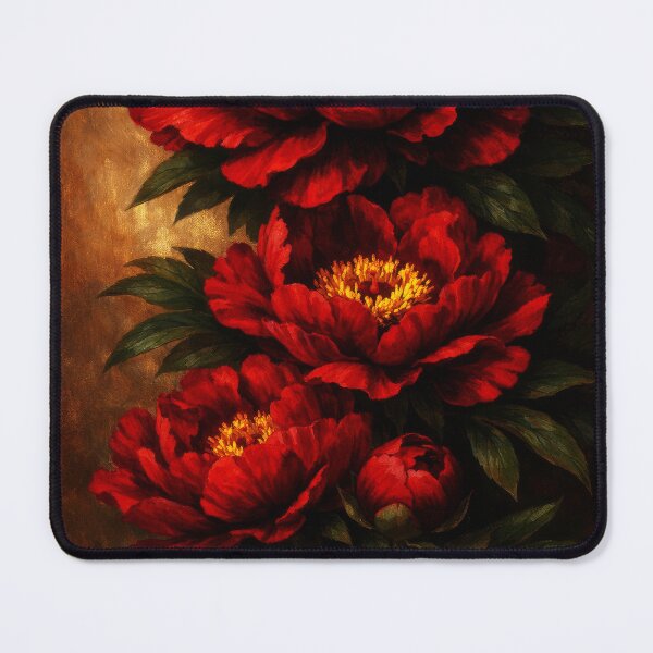 Item preview, Red Vintage Peony Flower designed and sold by scicilysimonee.
