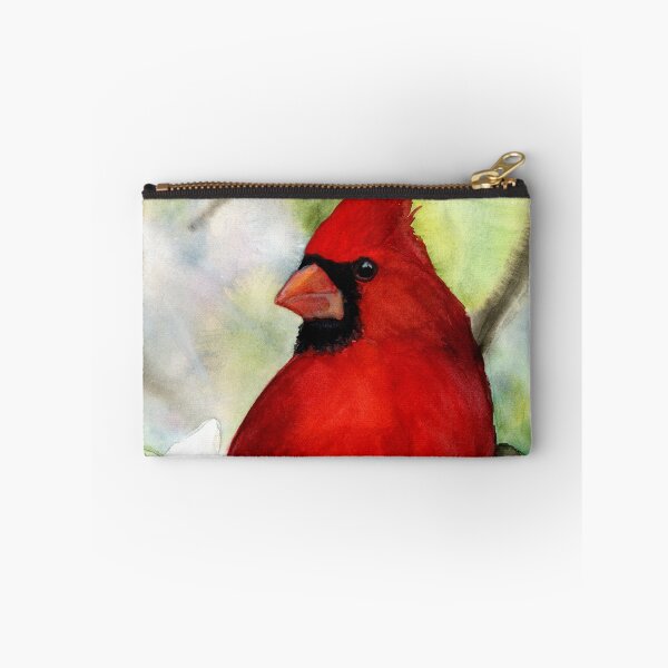 Item preview, Red Cardinal Memorial Watercolor | Cardinal with White Flowers Sympathy Art designed and sold by lexieaustinart.