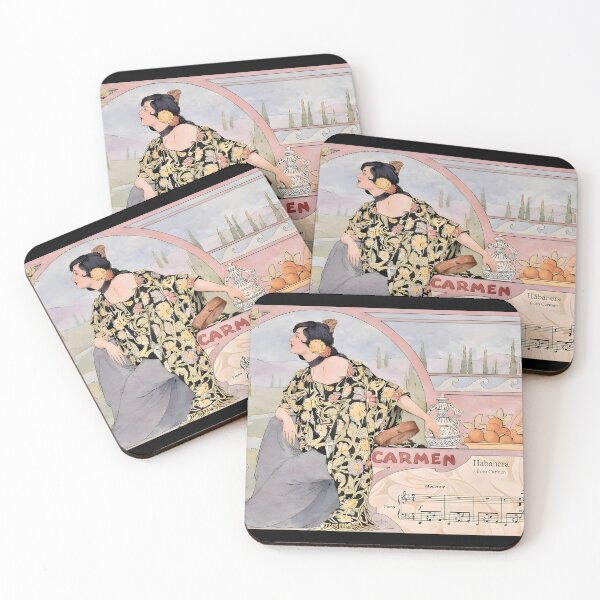 Item preview, Art Nouveau Carmen Habanera Print – Vintage Opera Illustration  designed and sold by EmiliaBassano.