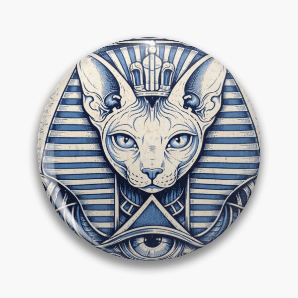 Item preview, Vintage Sphinx Cat: Ancient Egyptian Postage Stamp Art designed and sold by GulfSignature.