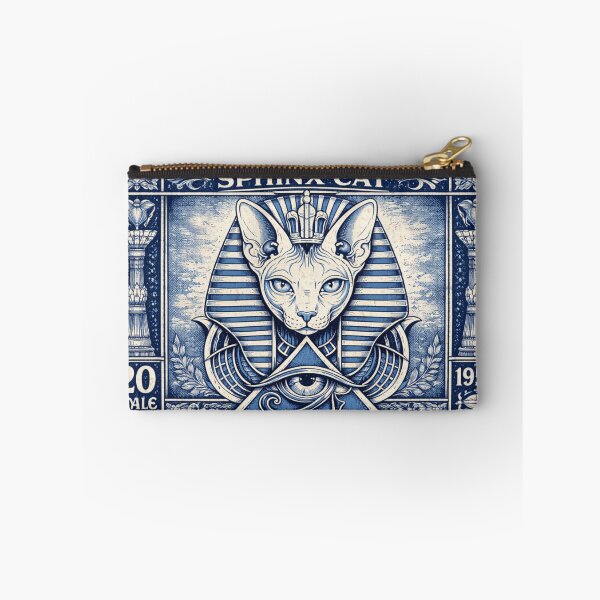 Item preview, Vintage Sphinx Cat: Ancient Egyptian Postage Stamp Art designed and sold by GulfSignature.