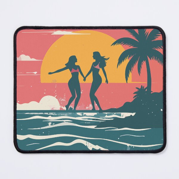 Item preview, Retro Summer 69 Beach Sunset females designed and sold by Souzian.