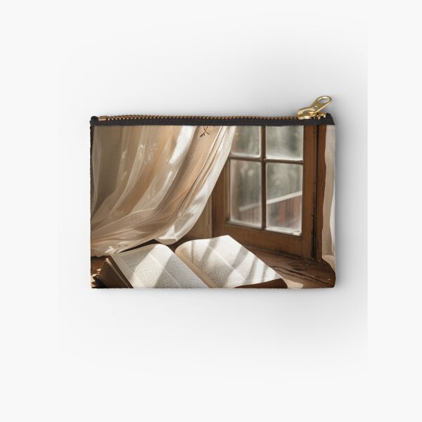 Item preview, Sunlit Open Book by Window – Light Academia Art Print designed and sold by semenol.