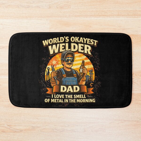Item preview, World’s Okayest Welder Dad – Funny Welding Shirt for Men Retro Gift designed and sold by HubCreates.