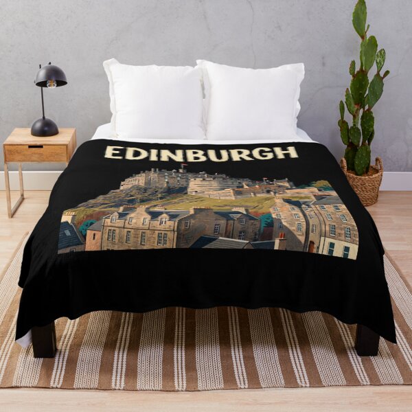 Item preview, Edinburgh Castle Vintage Travel Poster - Classic Scottish Landmark Art designed and sold by Loom on the Loch.