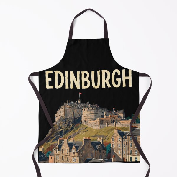 Item preview, Edinburgh Castle Vintage Travel Poster - Classic Scottish Landmark Art designed and sold by Loom on the Loch.