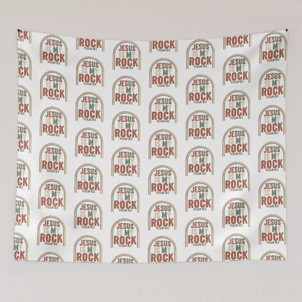 Item preview, Jesus Is My Rock Sticker – Psalm 18:2 Bible Verse – Neutral Christian Decal designed and sold by Illustrated Faith.