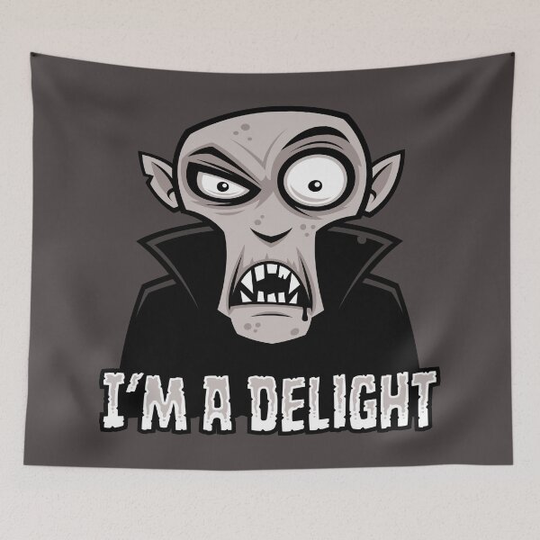Item preview, Delightfully Dreadful Mischievous Vampire designed and sold by fizzgig.