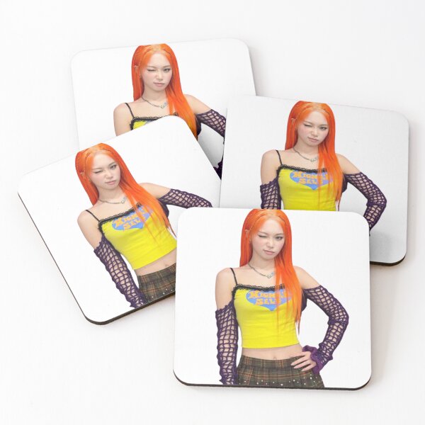 Item preview, Chaewon Le Sserafim Kpop Orange Hair designed and sold by StarBunnyDesign.